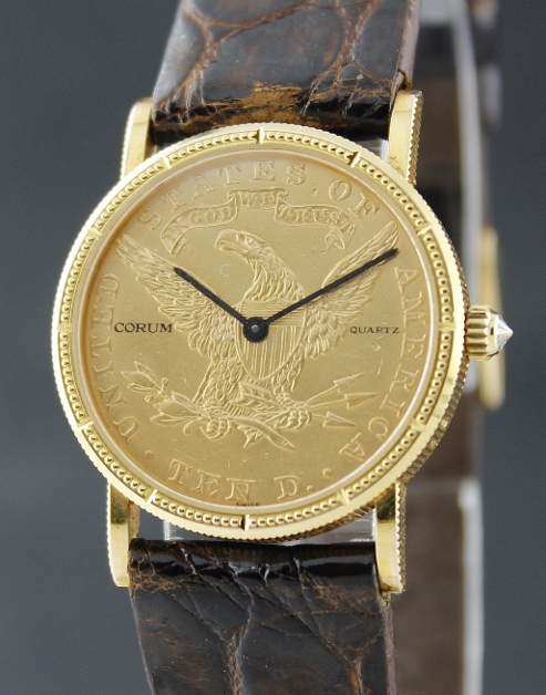 (image for) RARE CORUM YELLOW GOLD COIN WATCH / 1894